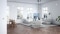 Na zdjęciu widać salon z decentralną instalacją wentylacji mechanicznej Vitovent 100-D.